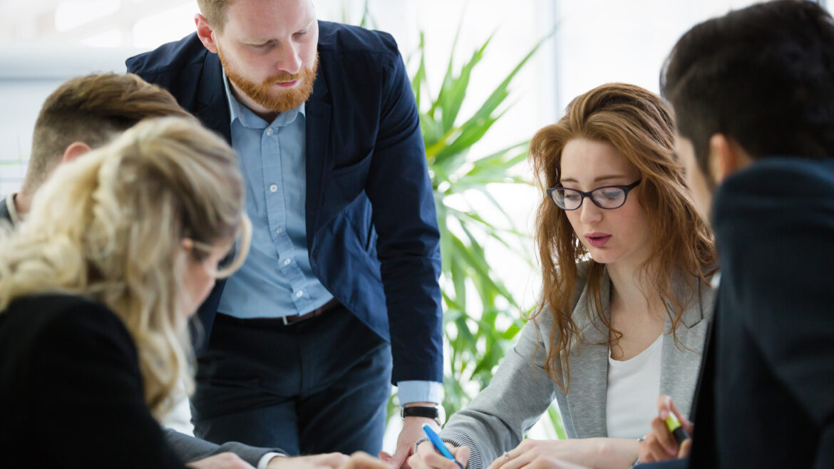 Enterpreneurs and business people conference in modern meeting room