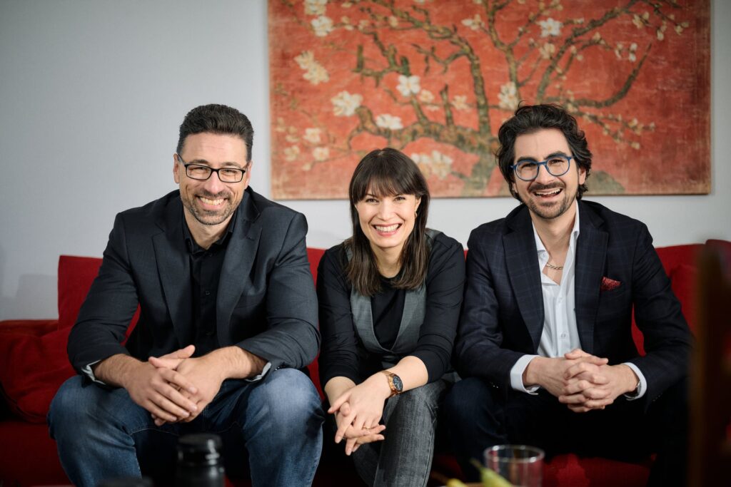 left to right: Francisco Mahfuz, Ioana Jongsma, Brian Miller
